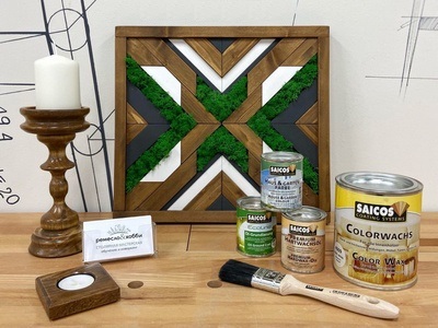 Как просто и красиво покрасить деревянный декор
