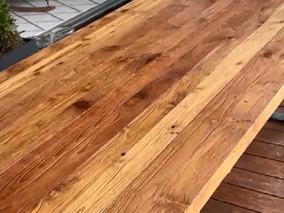 Очистка деревянного стола от плесени